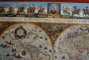Obraz z puzzle 2000 ks s motívom historickej mapy, zarámovan - 4