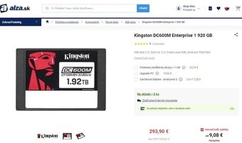 2,5"Kingston DC600M Enterprise 1/2/4 TB - Extrémn životnosť - 4