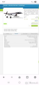 Rc lietadlo Ultra Stick 1,2m BNF Basic - 4