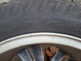 16" ALU disky Peugeot obuté na zimných pneu - 4