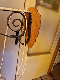 Vintage, retro kovova lampa - 4