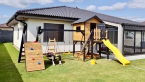 Detské záhradné ihrisko s domčekom + hojdacky,pieskovisko - 4