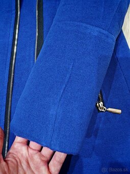 Krásny modrý kabát, veľkosť S - 4