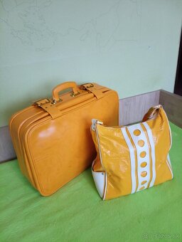 Retro žltý kufor - 4