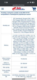 Peugeot 207 náhradné diely Lamda sonda  prvá - 4