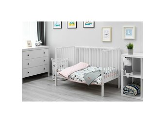 Obliečky do postieľky Jelene 100 x 135 cm Ružová/Modrá - 4