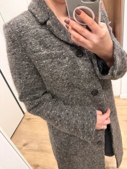 ZARA dámsky nový kabát s prímesov vlny - Manteco - 4