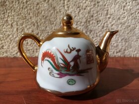 Čínska stará čajová súprava z keramiky - 4