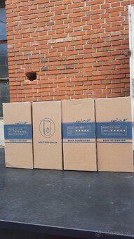 🧴 Nové dávkovače mydla – 4 ks, čierne, model CD-1068 - 4