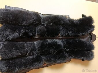 Vesta - pravá koža a kožušina - 4