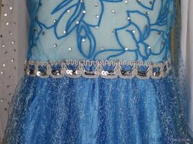 Šaty so závojom pre princeznú Elsu na 6 aj na 10 rokov - 4