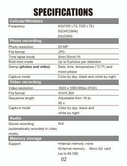 Predám fotopascu Suntek HC-900LTE (Funkcia MMS) - 4