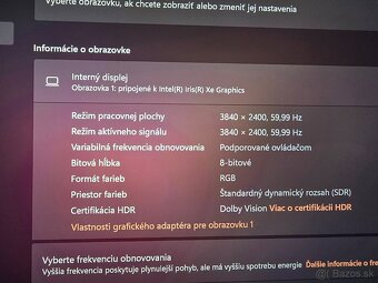 Dotykovy Dell XPS 13 9315 so 4K displejom v super stave s i7 - 4