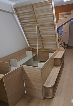 Multifunkčna postel 140x200cm s úložným priestorom - 4