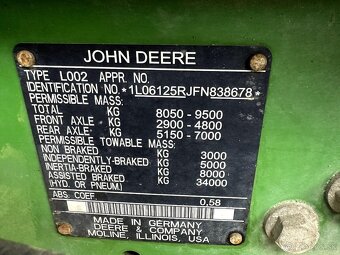 John Deere 6125R s čelným nakladačom Trima +3.1p Traktor - 4