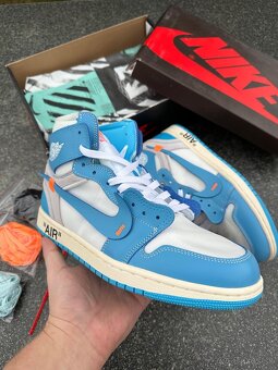 Jordan 1 Retro High Off-White University Blue Tenisky - 4