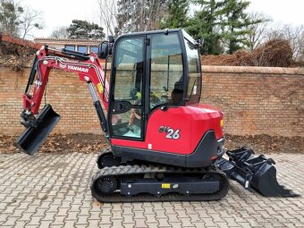 pasové rýpadlo Yanmar SV26 minibager + powertilt hlavica - 4