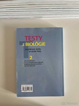 Testy z biológie na prijímacie skúšky na vysoké školy 1, 2 - 4