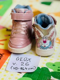 Svietiace Geox tenisky, v. 26, VD: 16,4 cm - 4