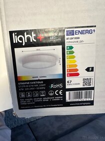 Nové LED stropné svietidlo biele - 4