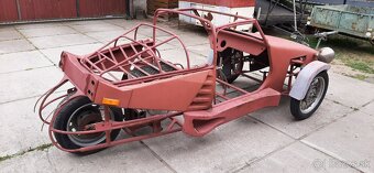 Predám rám z Velorexu, motor Yamaha XS 400 - 4