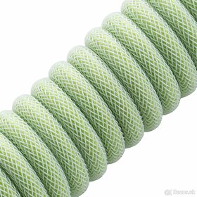 CableMod Pro Coiled Keyboard Cable / Light Green - 4