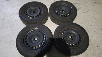 Predam plechove disky 5x112 R16 a zimne pneu - 4