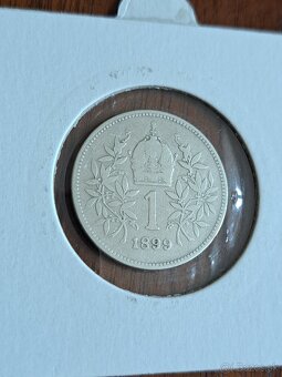 Strieborné mince F.J. RU - 1 koruna - 4