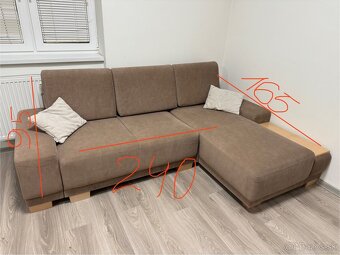 Roztahovacia rohová sedacka Beta - 4