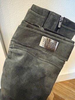 Čižmy z brúsenej kože - 4