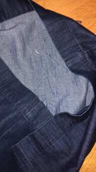 Riflové šaty  puzdrové - 4