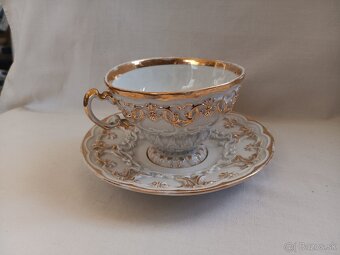 Míšeň, Meissen - starožitný porcelánový šálek - 4