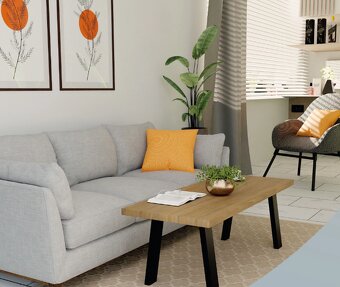 Stolové kovové podnože čierne 2 ks, 30/45×40 cm - 4