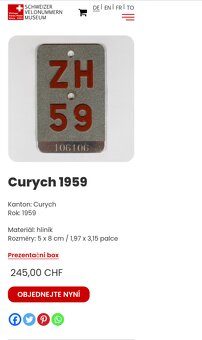 Staré cyklistické registrační značky Švýcarsko - 4