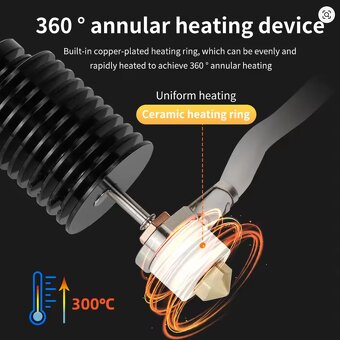 E3D V6 Hotend 24V 50W Ceramic - 4