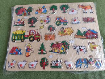 Hračky puzzle skladačky -2 ks - 4
