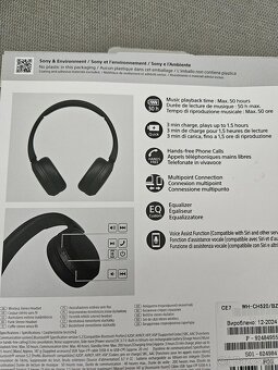 Sony WH-CH520BZ – NOVÉ, len odbalené - 4