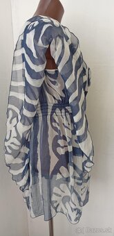 Dámska ľahká letná bielo modrá tunika, veľ.L/XL - 4