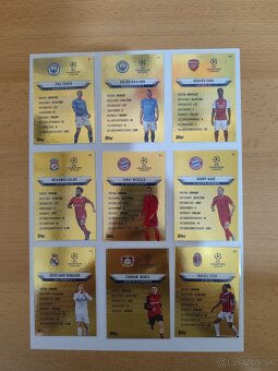 Kartičky Gold edge topps match attax 2024/25 set 1-9 - 4