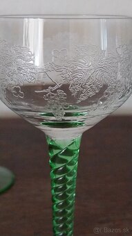 Starožitné likérky Bohemia glass - 4