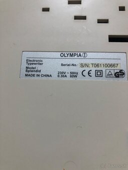 Písací stroj OLyMPIA v bezvadnom stave za 15e - 4