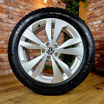 Alu R18 5x112 orig. VW ID.3 + zimné 215/55R18 TOP STAV - 4