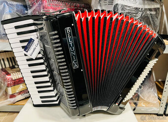 Nový akordeón Beltunica Vivaldi- DE LUXE 96 basový- krásny z - 4