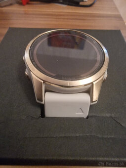 Garmin Fénix 7S Sapphire Solar Titan Cream Gold / Sand Silic - 4