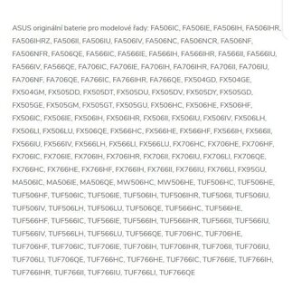 Batéria B31N1726 pre notebooky Asus TUF, Asus ROG - 4