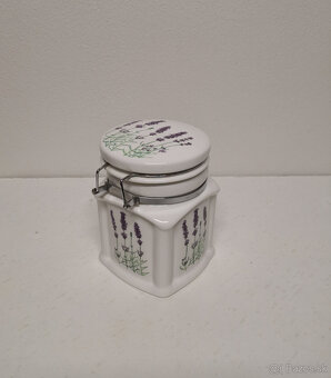 Porcelánová dóza levanduľa - 4