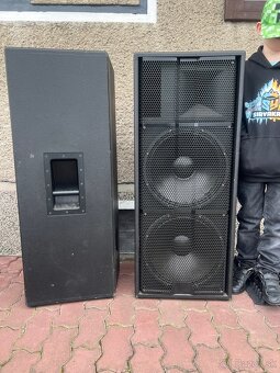 Predám výkonne BiAmp bedne 2x15” + 2,5” Driver. - 4