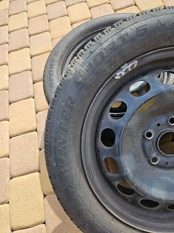 Zimna sada 205/55 R16 na plech diskoch 5x112 - 4