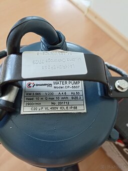 Ponorné výkonné kalové čerpadlo s mohutnou kovovou lopatkou - 4