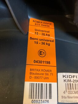 Britax Römer KidfixSICT KIM s ochrannými bočnicami - 4